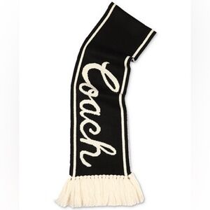 COACH Varsity Logo Knit Scarf